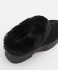 WEGO 【25年秋冬新作/あったかい】ムートンタッチサボ