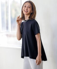 UNFILO L BEAUTY FORM-T バックフレアTシャツ