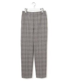 23区 【Oggi掲載/洗える】ウォームストレッチ チェック テーパード パンツ
