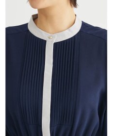 Green Parks ・ＥＬＥＮＣＡＲＥ　ＤＵＥ　バイカラーピンタックワンピ