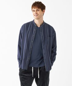 JOSEPH ABBOUD MOUNTAIN 【SPACE／UNISEX】JCヘリンボンワイドストライプ シャツ