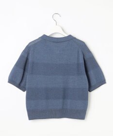 自由区 【洗える】ペーパーブレンドスキッパーポロ ニット