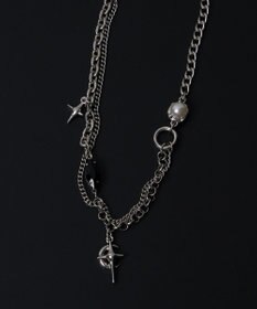 WEGO MモチーフMIXチェーンネックレス