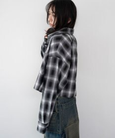 WEGO ショートチェックシャツ