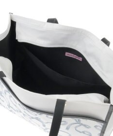 Maison de FLEUR リボンプリントスクエアトートバッグ