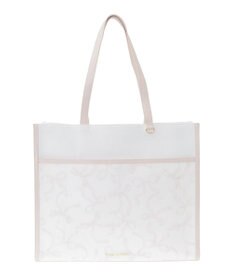 Maison de FLEUR リボンプリントスクエアトートバッグ