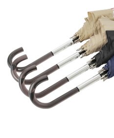 MOONBAT ランバン オン ブルー 長傘 チェーン柄サテンジャガードプリント 耐風