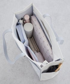 Maison de FLEUR リボンプリントスクエアトートバッグ