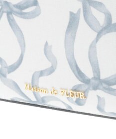 Maison de FLEUR リボンプリントスクエアトートバッグ