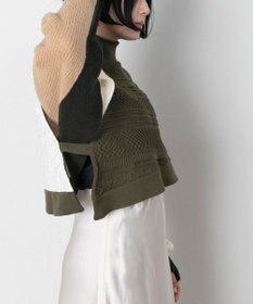 TRICOTE バンピーニット切り替えベスト