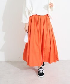 CRAFT STANDARD BOUTIQUE インド綿サイドタック切り替えスカート