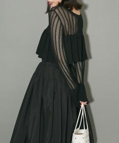 Green Parks ２ＷＡＹ　ラッフル切替ニットトップス