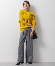 23区 【Oggi2月号掲載/洗える】ピュアカシミヤ クルーネック ニット