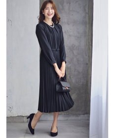 ANY SIS 【洗える】ノーブルプリーツ ワンピース