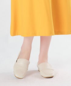 Dominic3 晴雨兼用 サイドギャザー ソフトレザーローファー