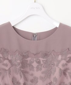 ANY SIS S 【洗える】フラワー刺繍パーツ ワンピース