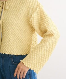 Green Parks ポコポコショート丈カーディガン