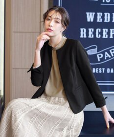 Tiaclasse L 【ダブルクロス】ノーカラージャケット