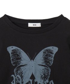 WEGO バタフライプリントロンT