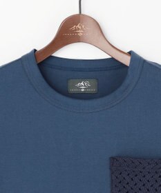 JOSEPH ABBOUD MOUNTAIN 【ゆったり】プレーティング天竺ポケットアウトドア Tシャツ