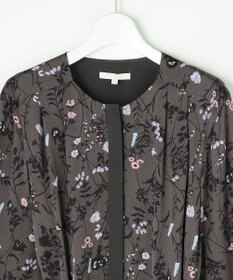 自由区 L 【WEB&一部店舗限定】ハーバルフロープリント8分袖 ワンピース