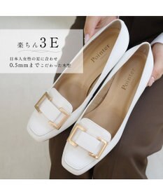Pointer 日本製 本革バックルパンプス