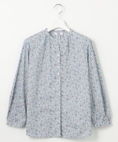 J.PRESS LADIES L 【洗える】Liberty Lilibet＆Hannah Rose バンドカラー ブラウス
