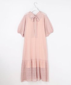 自由区 【カトリエムブーケ】Un pull en dentelle シアーニットワンピース