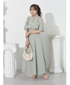 earth music&ecology ＳＥＴ２点ケープ＋キャミワンピース