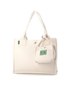 UNBILLION カシュカシュ cachecache / フロッキーポーチ付きキャンバストート