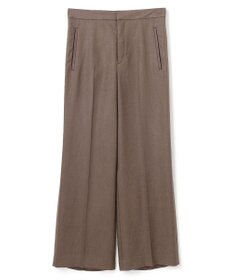 BEIGE， 【洗える】CAROLE / リネンライクフルレングスワイドパンツ