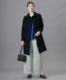 J.PRESS LADIES 【洗える】TUMUGITOピンヘッド ワイド パンツ