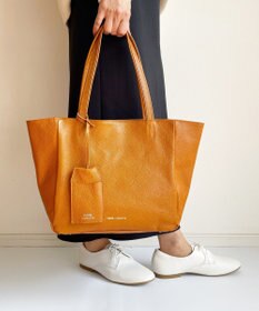 キャンバス レザートートバッグ 36cm 日本製 / A4サイズ対応/セレモニーにも】シュリンクレザー