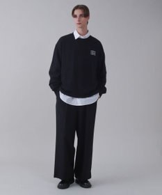 WEGO 【ユニセックス着用ITEM】ショートドロストワンポイント刺繍プルオーバー