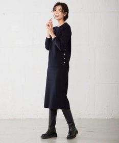 J.PRESS LADIES 【洗える】 レーヨンストレッチフルニードル ニット タイト スカート