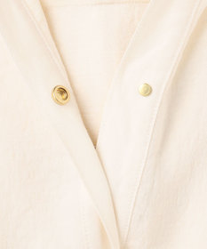 BEIGE， 【洗える】POMONA / Vネックフード付プルオーバー