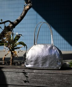 FOLNA RD ホイルレザーボストンバッグ Mサイズ