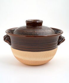 たち吉 【たち吉】伊賀飛びカンナごはん鍋（飴釉）〈１個〉伊賀焼