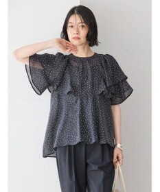 AMERICAN HOLIC 接触冷感シアーフリルブラウス