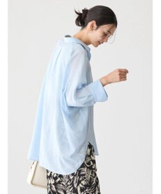 AMERICAN HOLIC 接触冷感５分袖変形ドルマンシアーシャツ