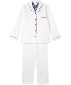 une nana cool 【綿混】ハイゲージダブルエアー 長袖開襟パジャマ MADE WITH LIBERTY FABRIC