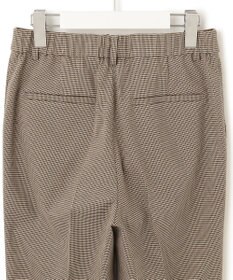 23区 S 【洗える】チェックストレッチ テーパードパンツ