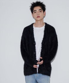 WEGO 【ユニセックス着用ITEM】フェザーカーディガン