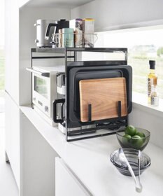 tower スチールパネル付きレンジラック タワー W75 ブラック