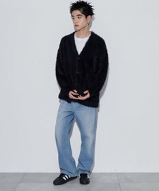 WEGO 【ユニセックス着用ITEM】フェザーカーディガン