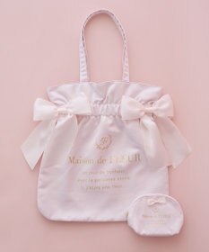 Maison de FLEUR 《セット商品》ダブルリボンギャザートート・ポーチ