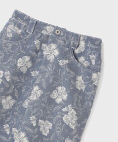 GRACE CONTINENTAL ボタニカルジャガードスカート