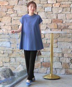 Tiaclasse 【接触冷感】 フレンチスリーブフレアカットソー