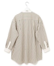 J.PRESS YORK STREET 【WOMEN】コットンタイプライター バンドカラーブラウス