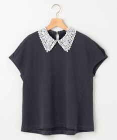 組曲 S 【2WAY】レース襟フレンチテリー カットソー